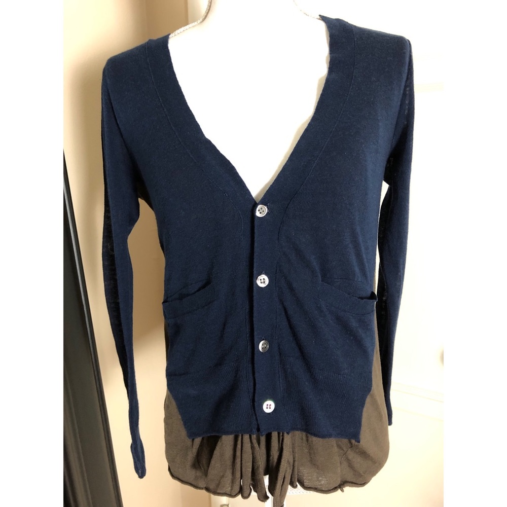 Clu Maille Ladies Two Tone Cardigan